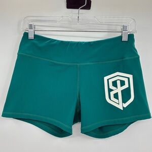 Born Primitive Womens Renewed Vigor Booty Shorts Emerald Green Medium